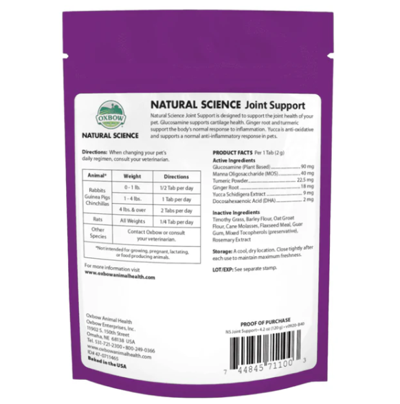 Oxbow Natural Science Joint Support 120g