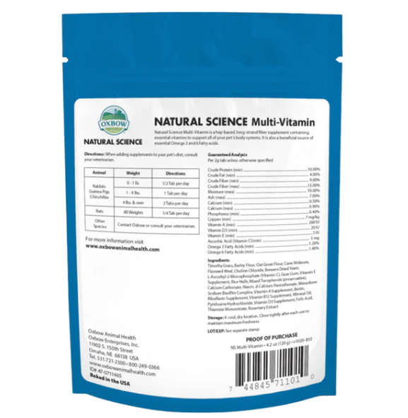 Oxbow Multi-Vitamin Support 120g