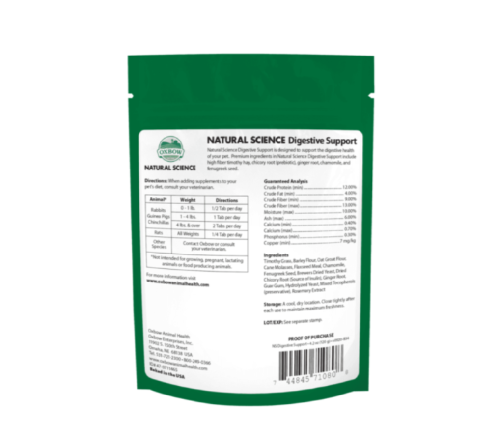 Oxbow Natural Science Digestive Support 120g