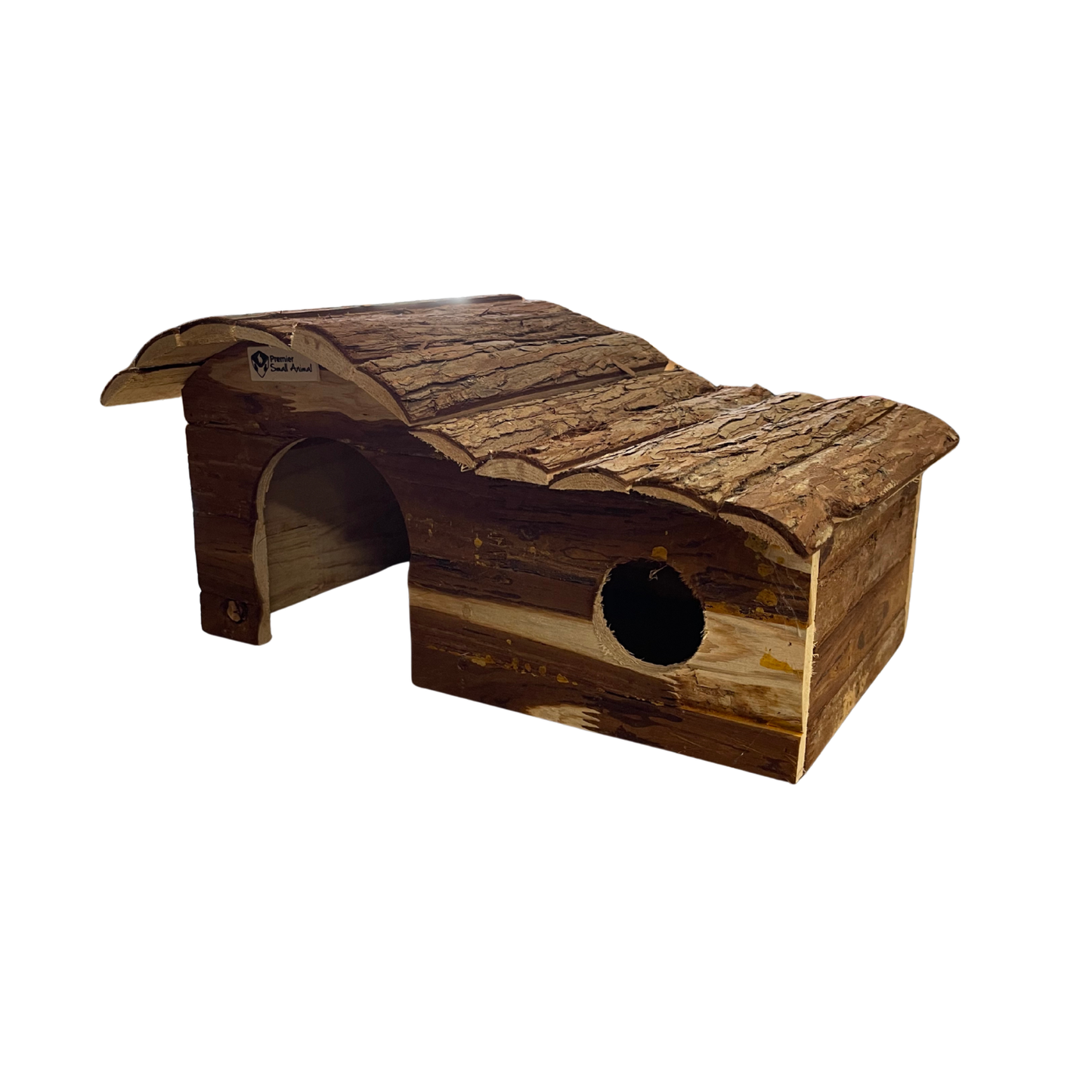Dark Wooden Curved Roof House