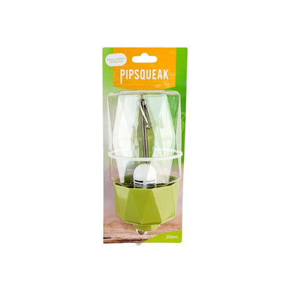 Green Pipsqueak product in packaging on a white background