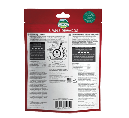 Oxbow Simple Reward Timothy 85g