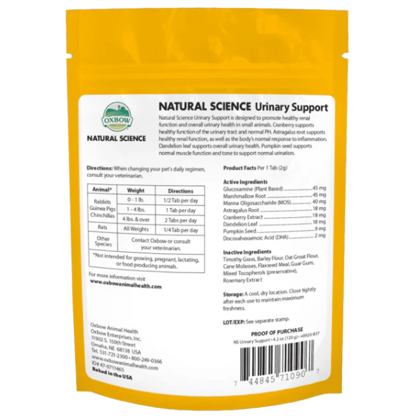Oxbow Natural Science Urinary Support 120g