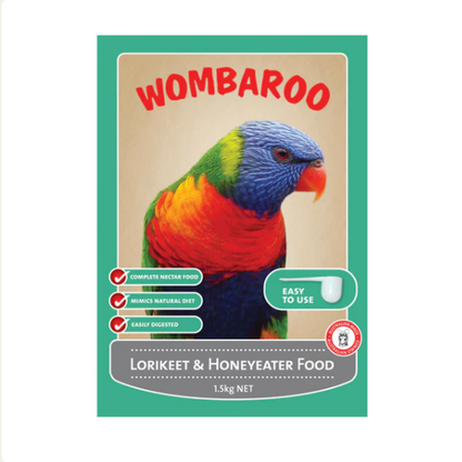 Wombaroo Lorikeet & Honeyeater Food 1.5kg