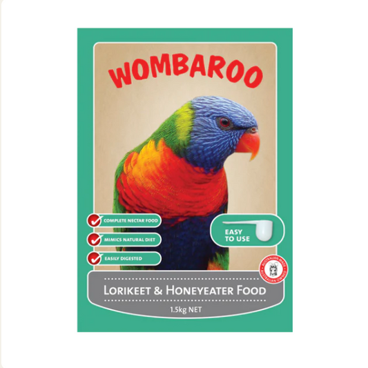 Wombaroo Lorikeet & Honeyeater Food 1.5kg