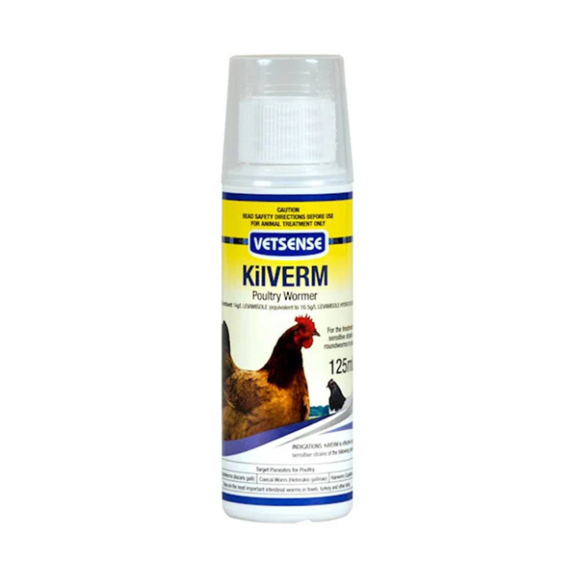 Vetsense Kilverm Pig & Poultry Wormer 125mL