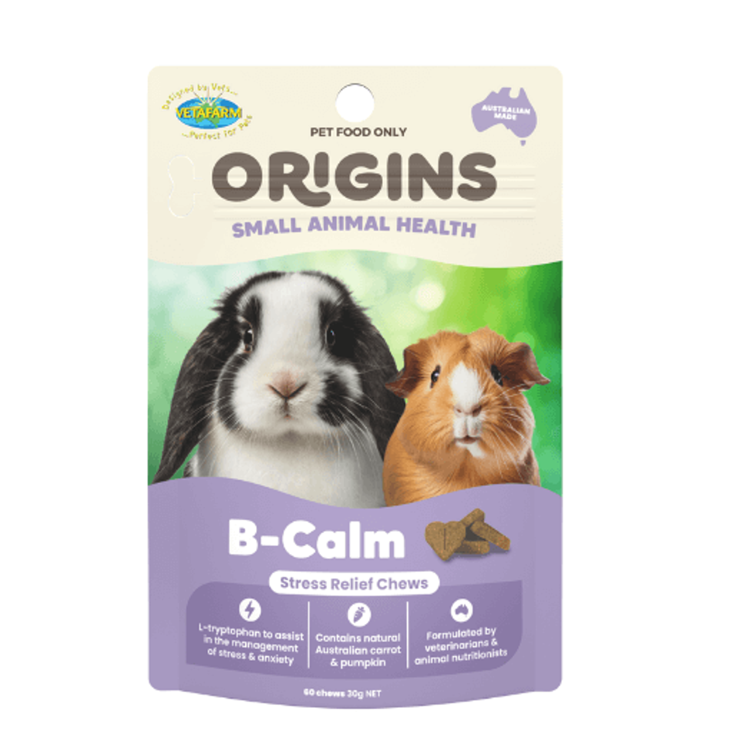 B-Calm Stress Relief Chews 30g 60 chews