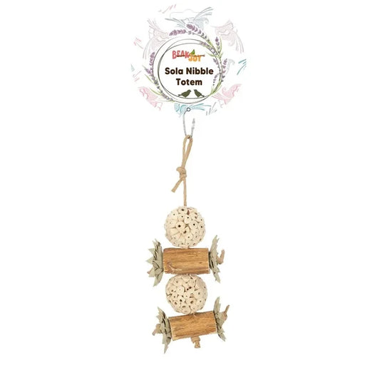 Natural chew toy for birds and small animals 