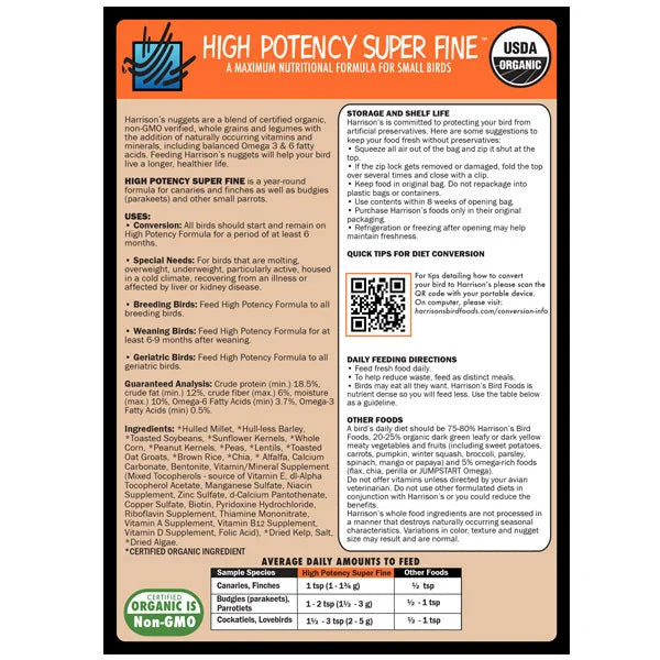 Harrison's High Potency Super Fine 454g